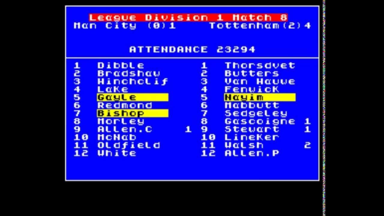 Football Champions (Cult Games, 1990) (ZX Spectrum) - YouTube