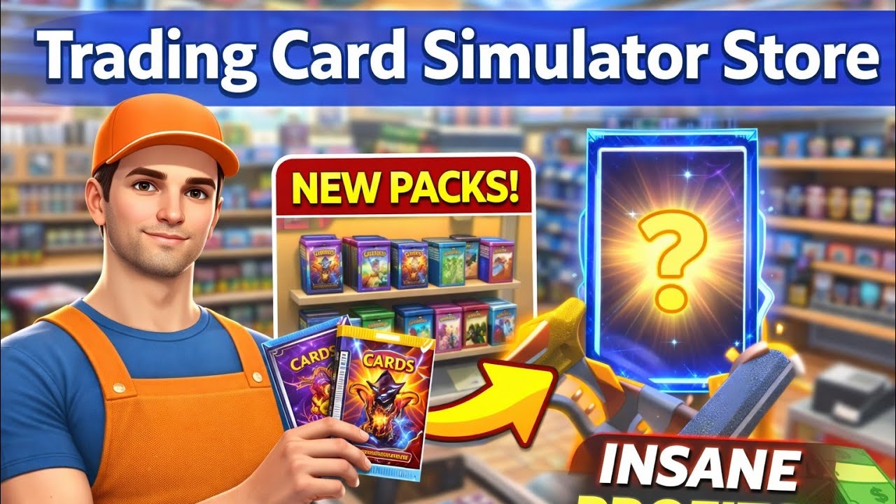 🔥 Trading Card Simulator Store Gameplay 🔥| NO MONEY CHALLENGE