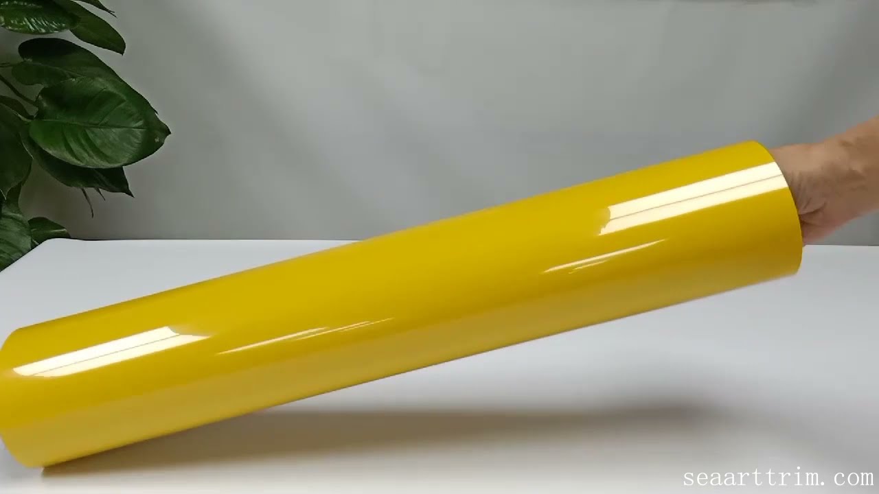 S9-13 Yellow Soft and Thin PU Vinyl Heat Transfer