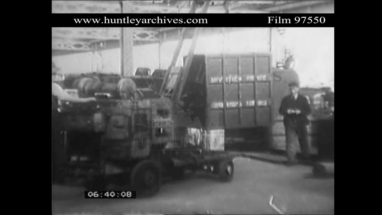 Camden LMS Railway goods Yard, 1930's.  Archive film 97550