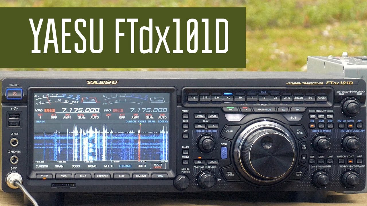 Yaesu FTdx101D Работа трансивера в полях. Приём разных сигналов