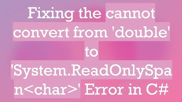 Fixing the cannot convert from 