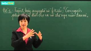 Nghị luận về một vấn đề tư tưởng, đạo lý - Phần 1