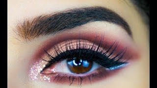 Huda Beauty Rose D Textured Eyeshadow Tutorial - Salqu