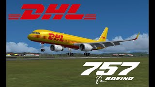 FSX BOEING 757-200 DHL / MGGT La Aurora GUATEMALA - MROC Juan Santamaría COSTA RICA