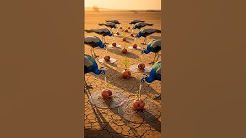 Peacock saved Pomegranate trees from dying😭 #shorts #ai #apple #tree #indianarmy