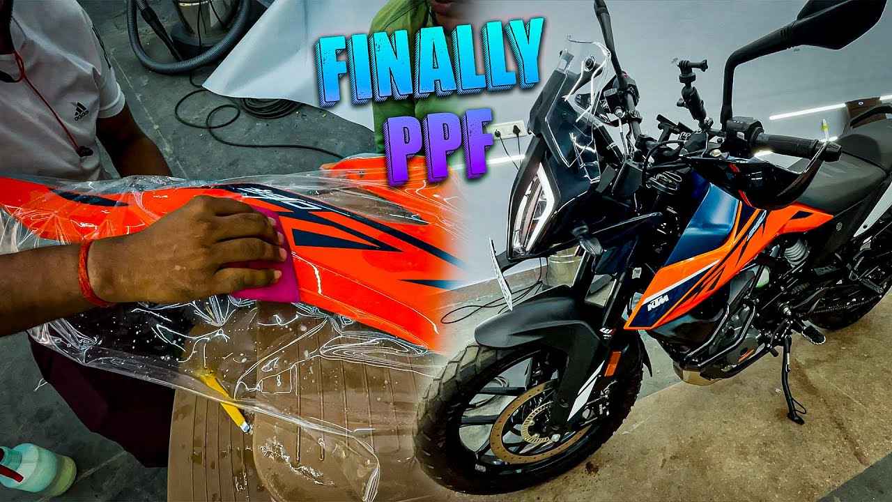 Final PPF on my bike | KTM Adv 390 | Vlog-16 - YouTube