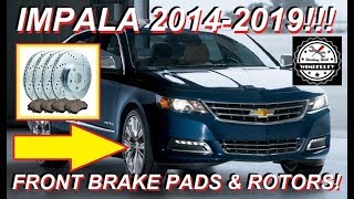 Chevy Impala Front Brake Pad & Rotor Replacement 2014-2019 3.6L VVT V6 2.5L ECOTEC LS LT LTZ Premier