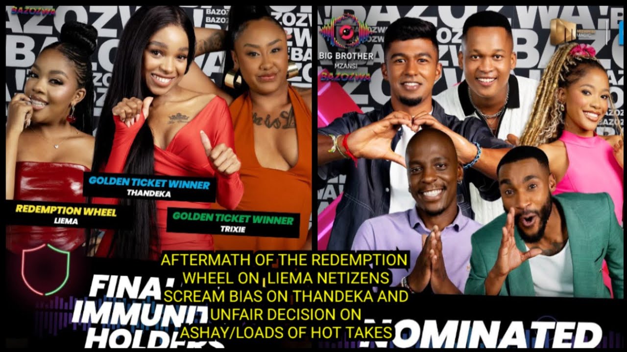 AFTERMATH OF THE REDEMPTION WHEEL ON  LIEMA NETIZENS SCREAM BIAS ON THANDEKA AND ASHAY... 