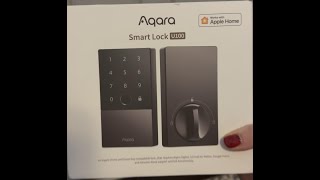 Aqara Smart Lock U100, Fingerprint Keyless Entry Door Lock with Apple Home Key, Touchscreen Keypad,