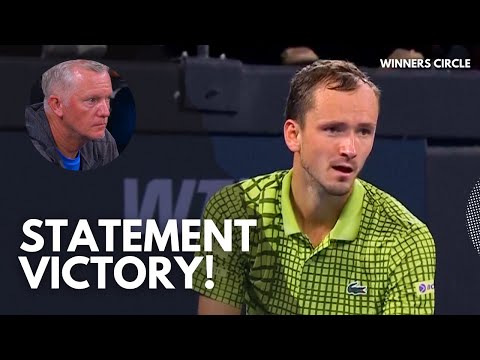 Ruthless Medvedev Wins Under New Coach Johansson at Brisbane International! | HIGHLIGHTS