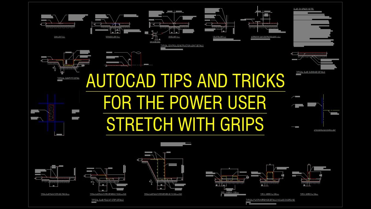 AutoCAD Tips for Power Users Stretch with grips YouTube