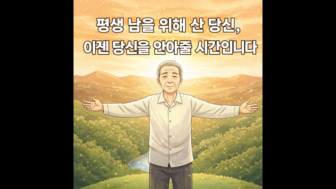 아플때 비로서 보이는 것들 평생 남을 위해 산 당신 이젠 당신을 안아줄 시간입니다