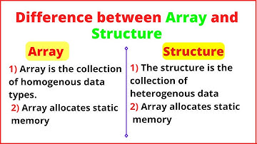Difference between Array and structure | Array VS structure | Data Structure