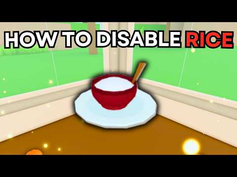 How To Disable Rice in Run a Restaurant ROBLOX