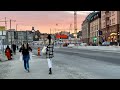 Stockholm Walks: Beautiful Sunset walk on busy streets from Järntorget, Old Town, to Söderhallarna.