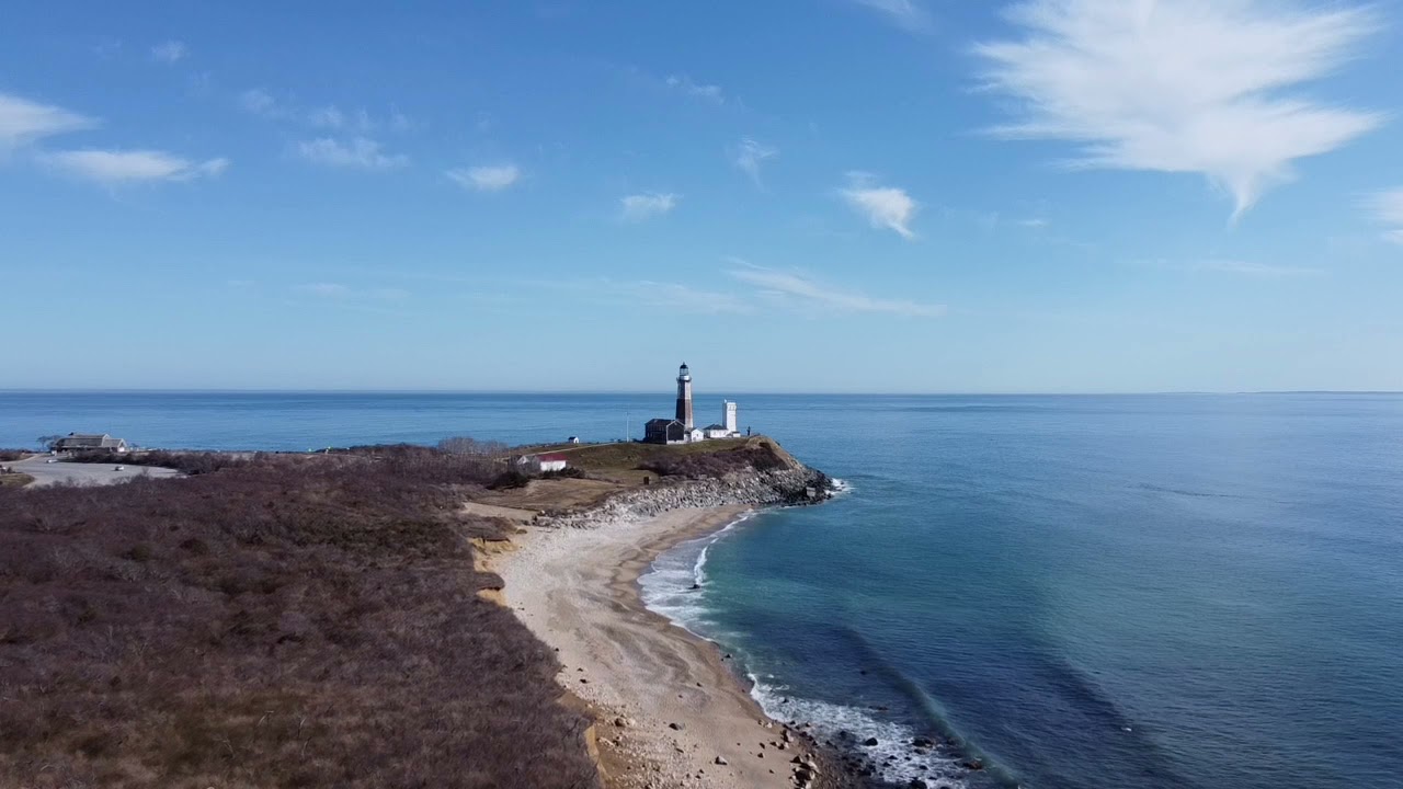 Camp Hero Bluffs and Montauk Point Lighthouse.