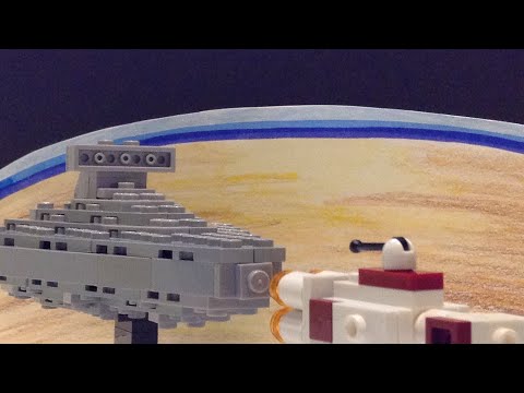 Lego Microscale Star Destroyer and Tantive IV MOC Build Tutorial (Star Wars)
