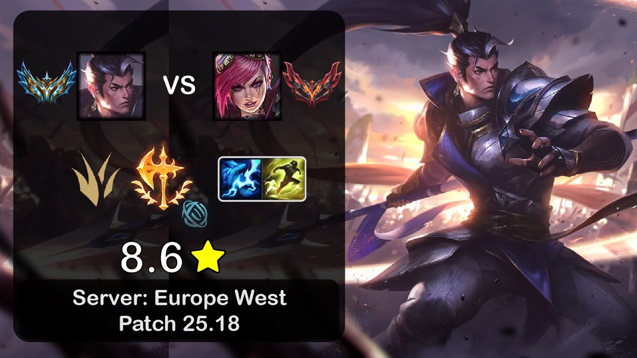 Xin Zhao Jungle vs Vi - EUW Challenger - Patch 25.18