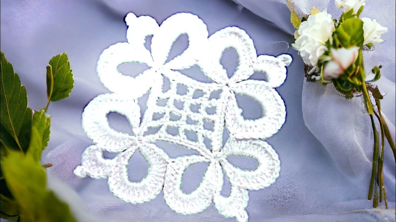 Вязание крючком, скатерти, подставки и деталей оригинальным и простым способом для начинающих.