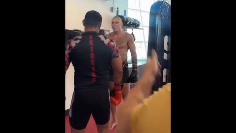 Pereira’s power is unreal 💥 #UFC300 (via lilmonsterdemo/IG)