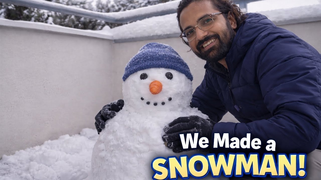 We Made a Snowman on Our Balcony ❄️☃️ | Winter Vlog | Krakow stories | 13th Jan 2026