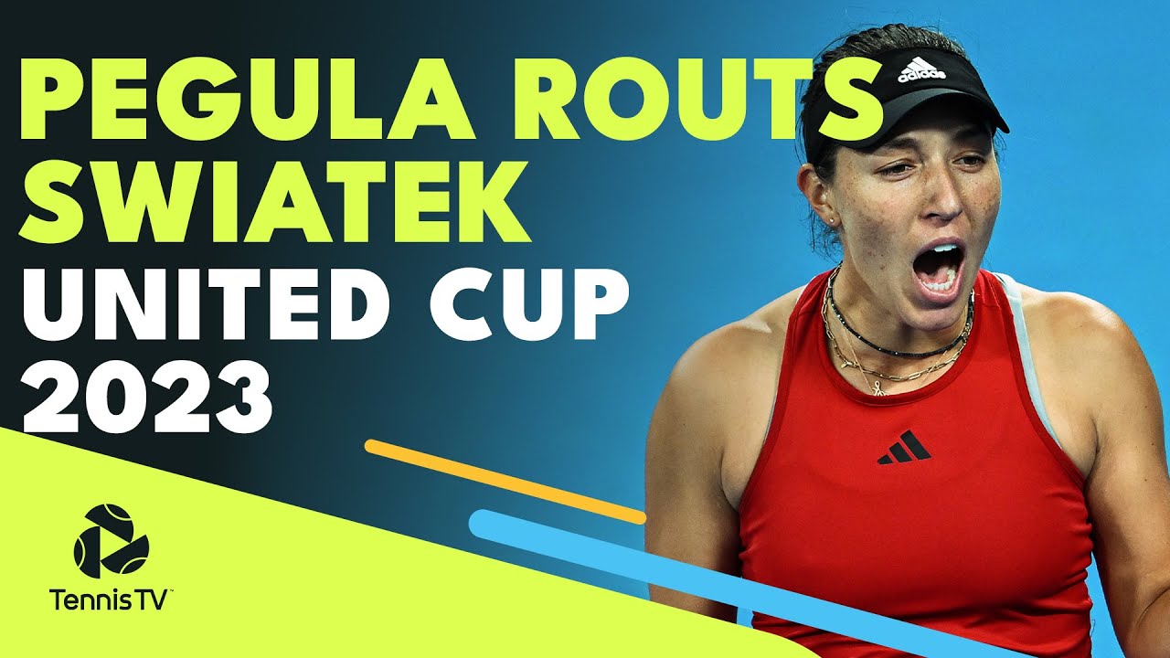 Jessica Pegula Dominates Iga Swiatek United Cup 2023 Highlights