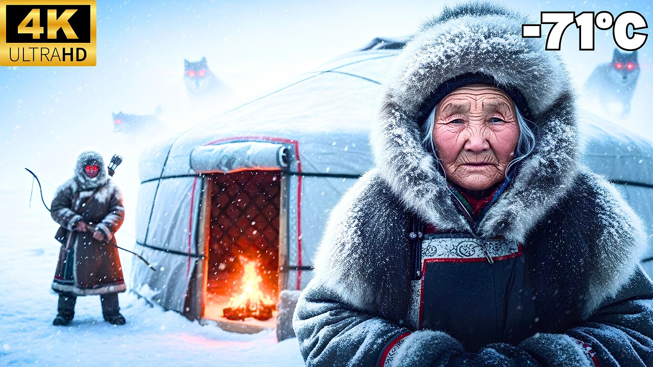 94-летняя вдова спасена от волков кочевым охотником | −71 °C Выживание в Якутии