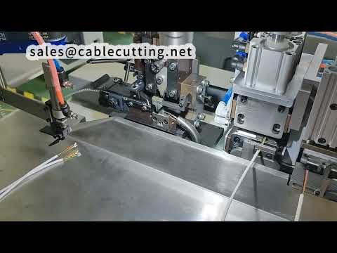 Multi-Core Cable Stripping and Crimping Machine | Align, Cut, Strip, Crimp