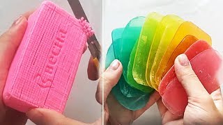 Relaxing ASMR Soap Carving | Satisfying Soap Cutting Videos #68