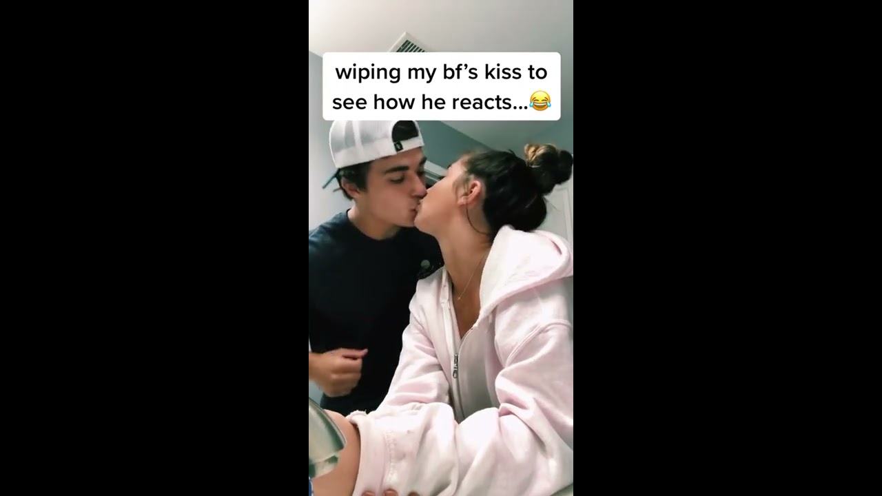 Wiping My Boyfriend S Kiss For His Reaction Shorts