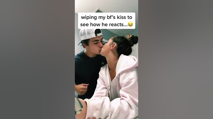 Wiping my boyfriend’s kiss for his reaction…😂 #Shorts
