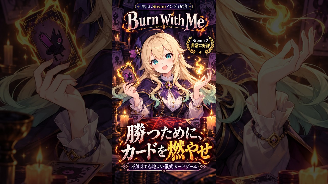 Burn With Me｜勝つために、自分のカードを燃やす【早出しSteamインディ紹介】 by げーむにゅーす東京