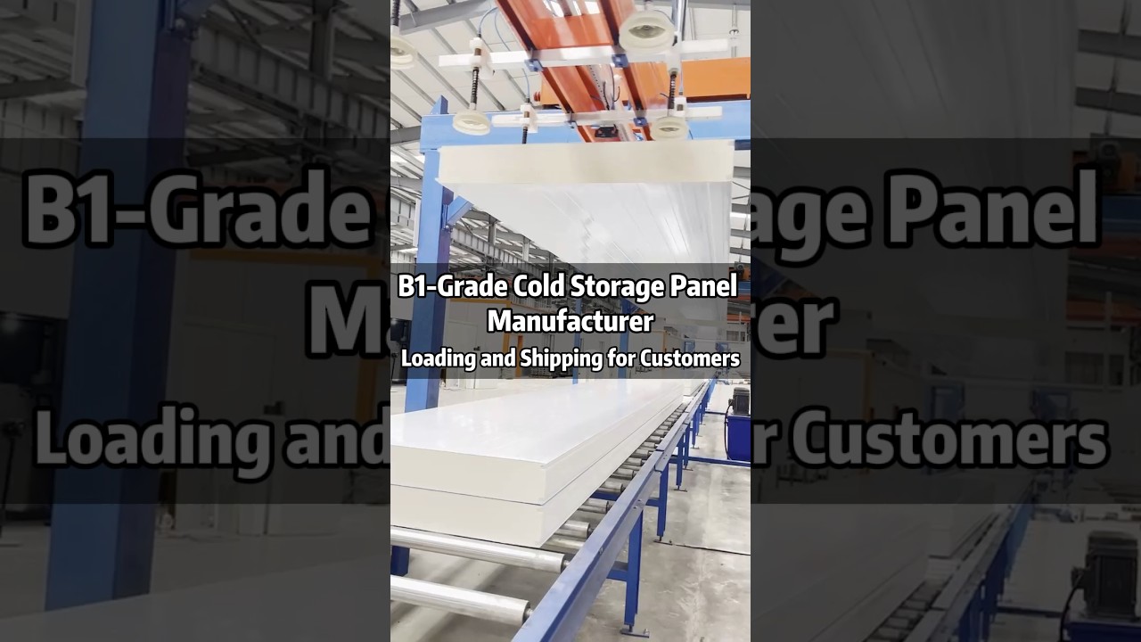 B1-Grade Cold Storage Panel Manufacturer Loading and Shipping for Customers. 