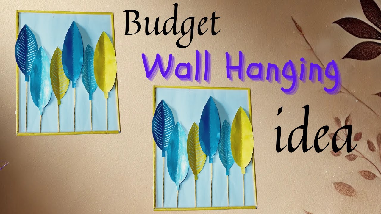 🏡DIY Wall Decor with Paper & Mount Board✨ Easy Handmade Home Decoration Idea 