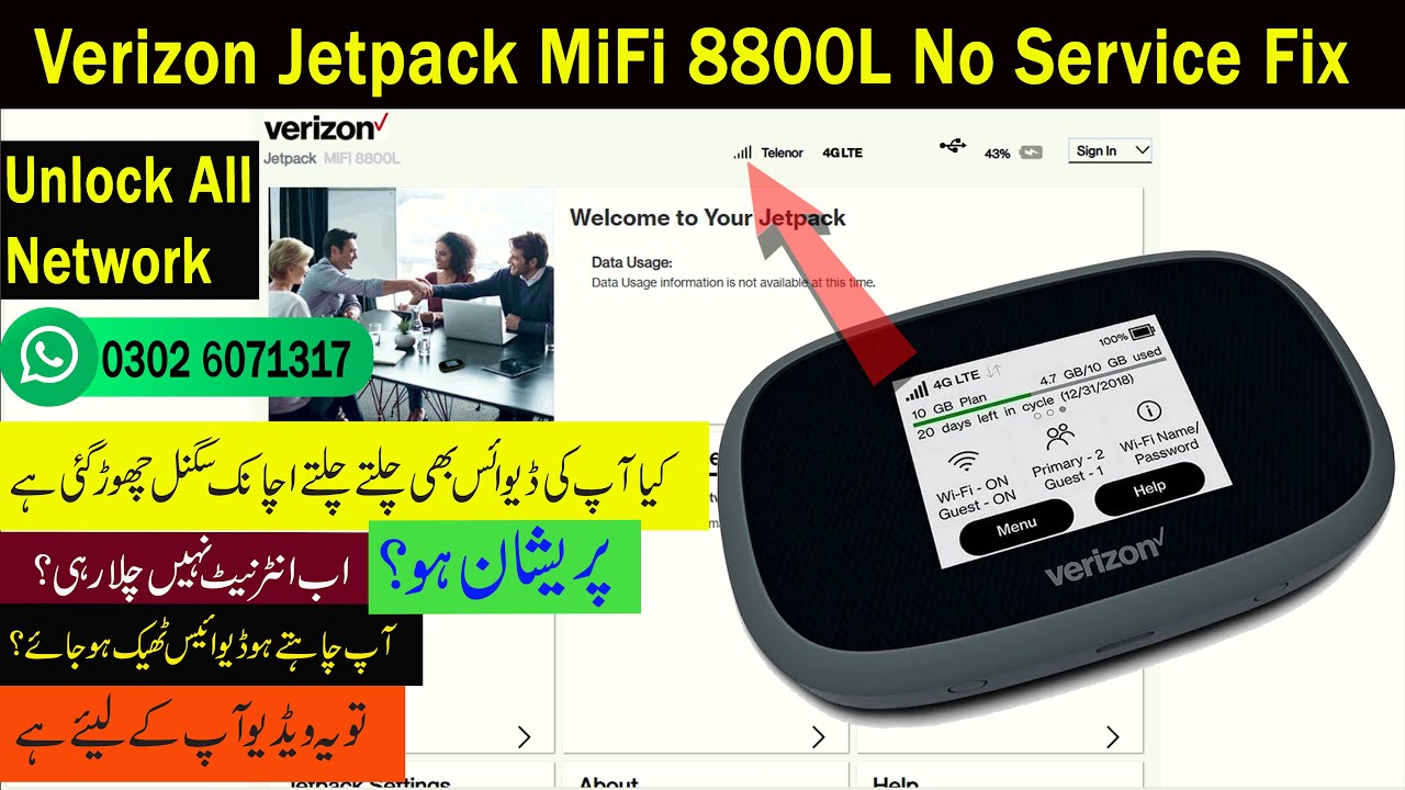 Verizon 8800L Jetpack MiFi UNLOCK 