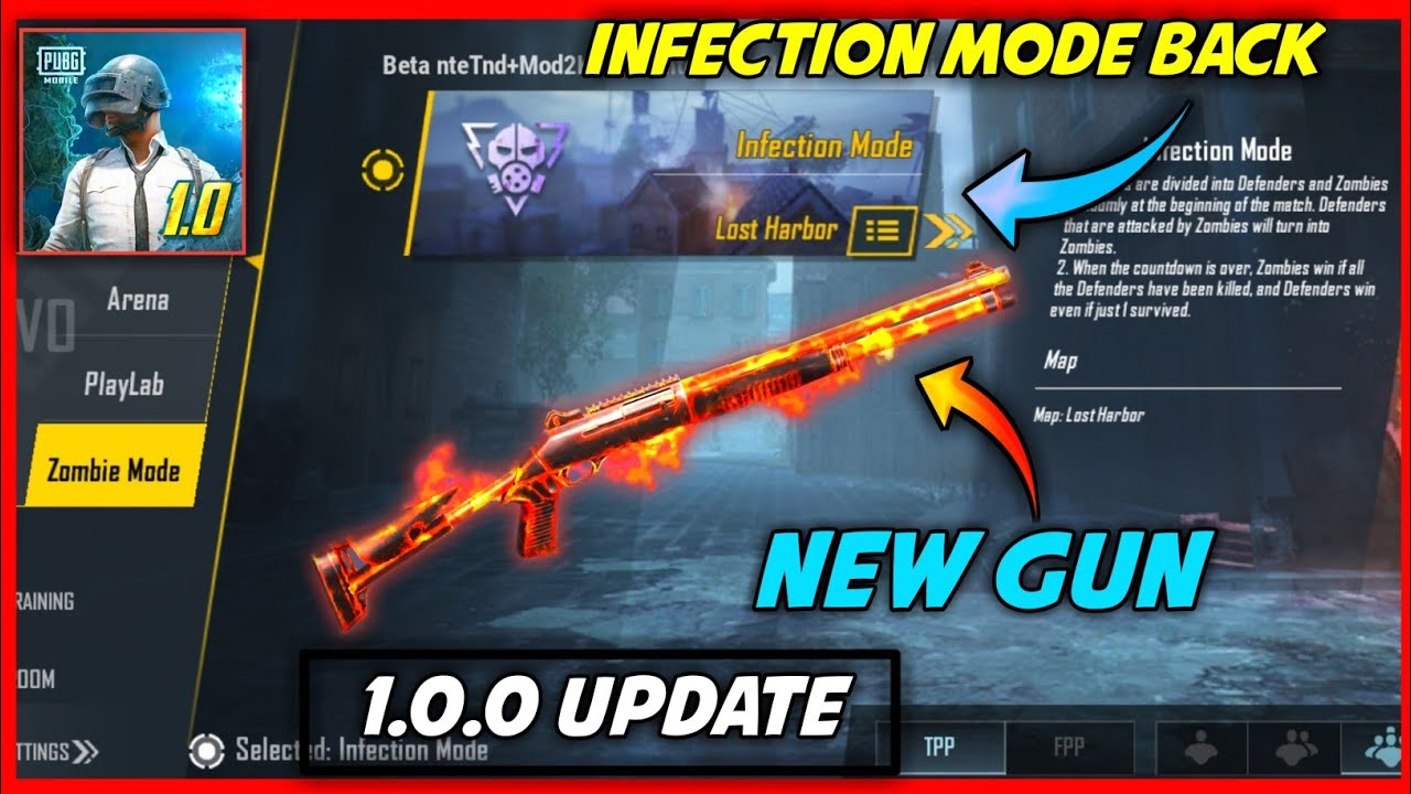 Pubg mobile 1.0.0 update is here || INFECTION MODE BACK , ERANGEL 2.0, NEW UI & MORE FEATURES