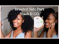 Deep Braided Side Part Wash and Go Tutorial | African Pride
