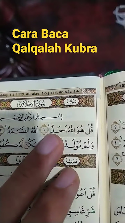 How to Read Tajweed Qalqalah Kubra Surah Al Ikhlas