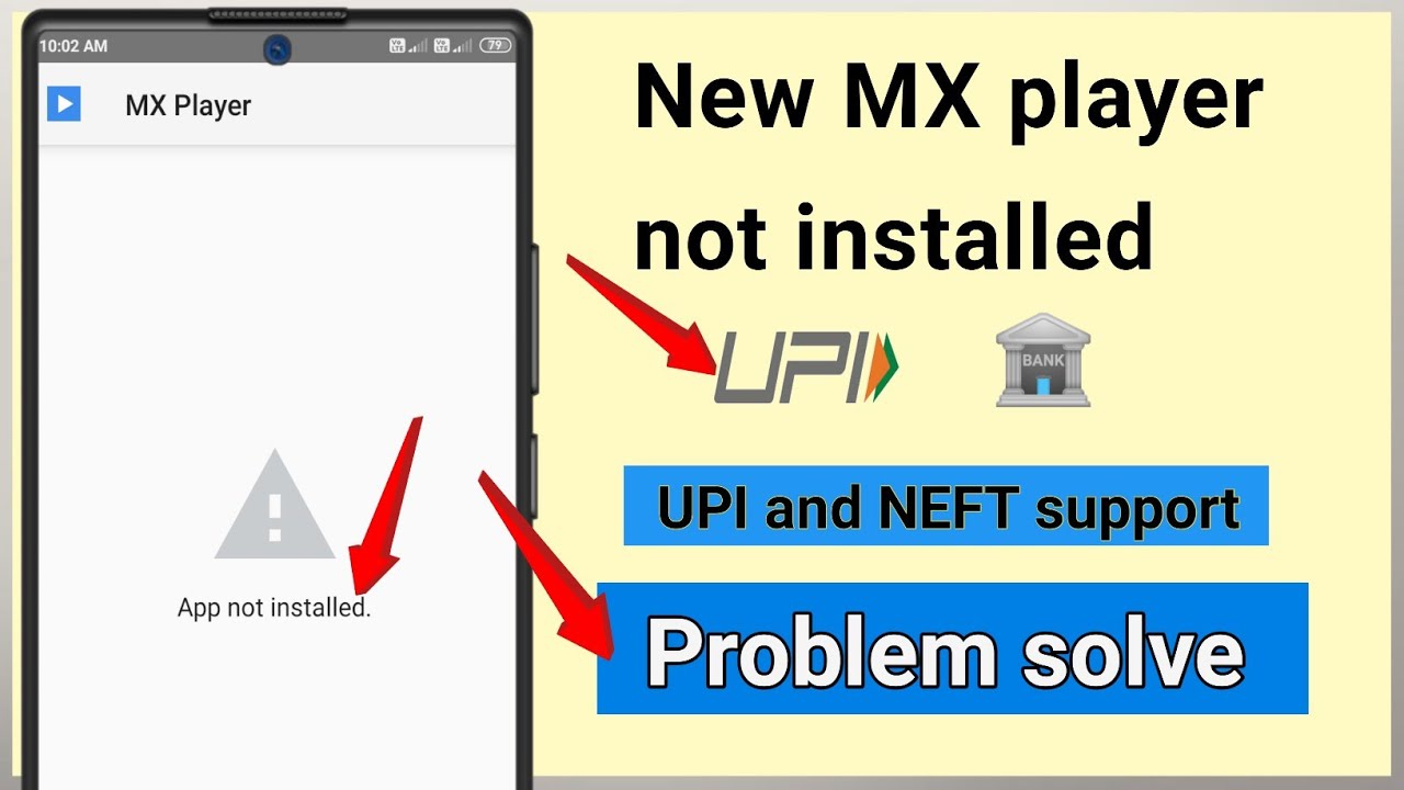 Mx player not installed || MX player withdrawal problem || UPI I'd  and Bank transfer 