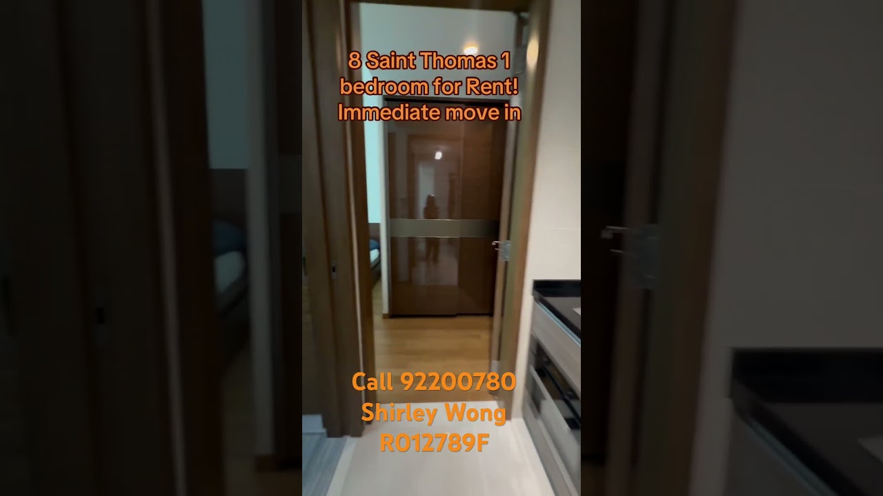 8 Saint Thomas 1 Bedroom for rent! furnished! Immediate ! Call Shirley Wong 92200780   R012789F