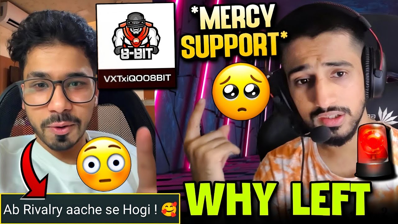 SaumRaj on 8bit Join🚀 Owais on Left 8bit 😱 Mercy Support 😍Ninja Salary GDR Matter 🚨