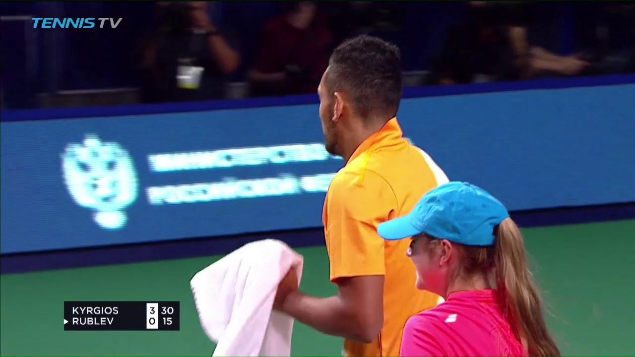 Hot Shot: Outrageous Sneak Attack By Nick Kyrgios In Moscow 2018
