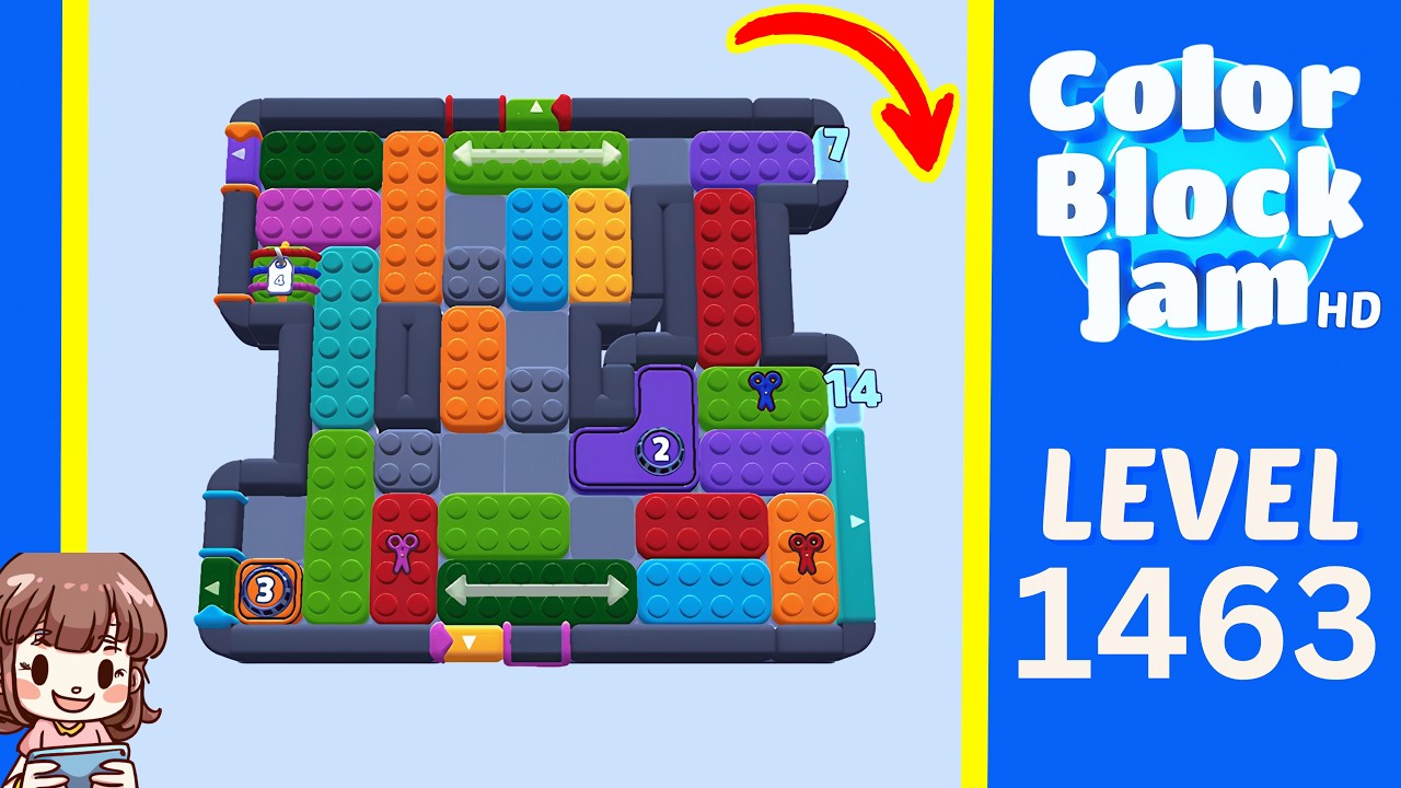 Color Block Jam Level 1463 Solution Walkthrough - YouTube