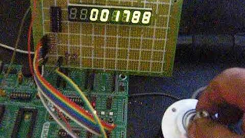 ATmega32 with rotary encoder