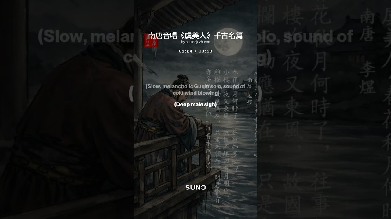 【絕命詞】聽見南唐亡國之音：李煜《虞美人》中古音擬唱 AI 復原