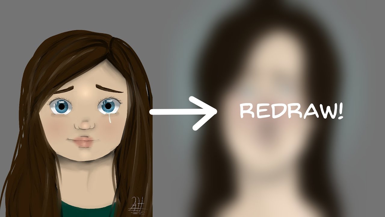 Redrawing the first piece I ever uploaded to my channel! - YouTube