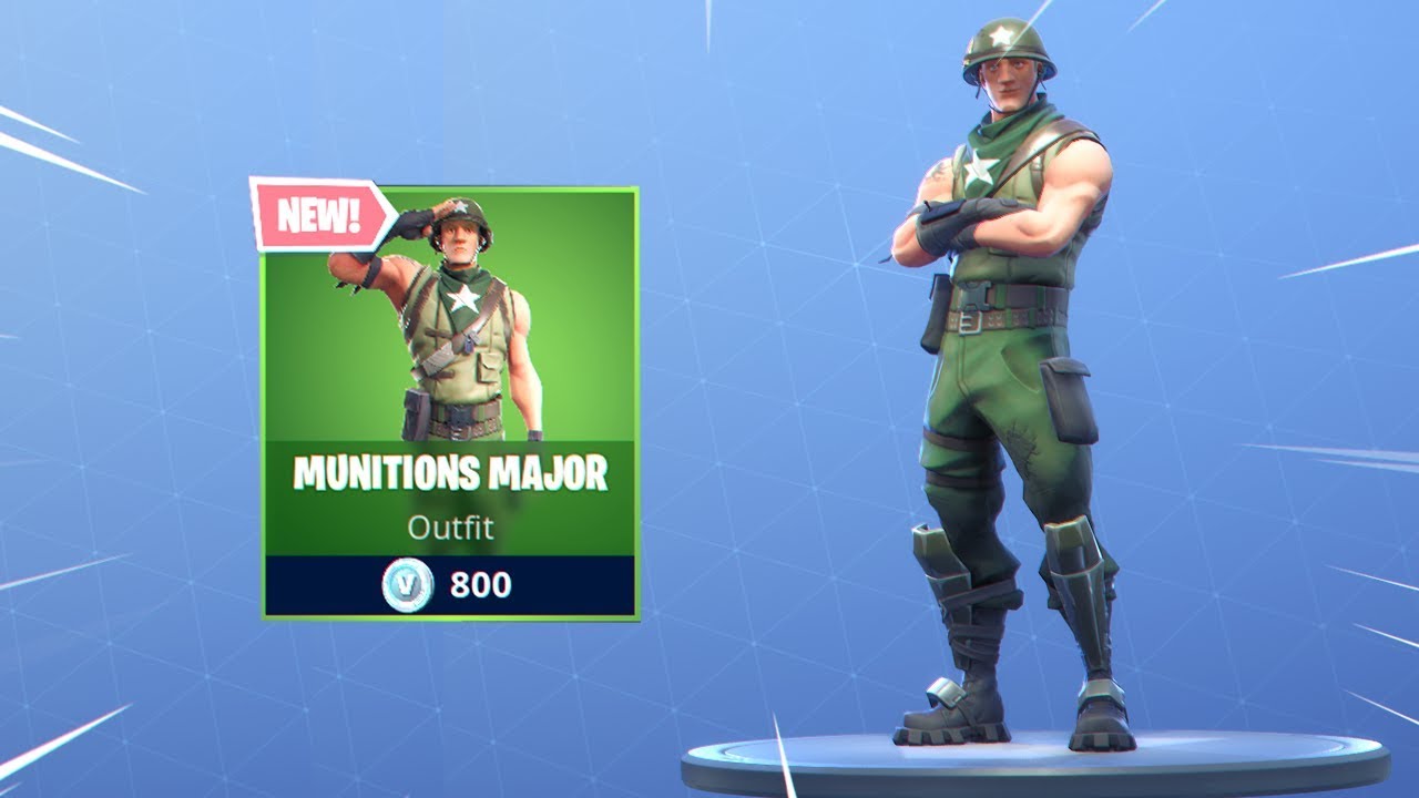 *NEW* MUNITIONS MAJOR SKIN! Fortnite Item Shop March 11, 2019