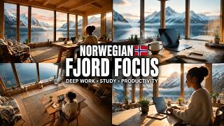 Details Norwegian Fjord Focus Music 🇳🇴 Peaceful Morning Workspace for Deep Work & Study Update