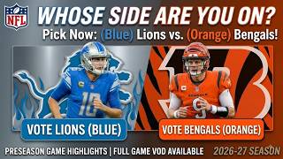 The Roar Returns Detroit Lions vs Cincinnati Bengals 2026 NFL Preseason Week 1